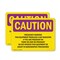 Signmission Radiation & Laser Sign, 7 in H x 10 in W, Plastic, Rectangle OS-2PACK-CR-P-710-L-10153 - alternate 1
